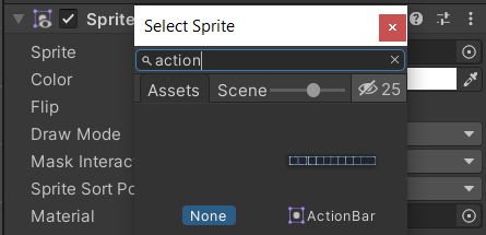 Select Sprite dialog